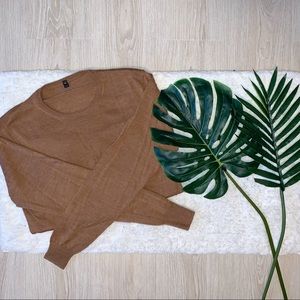 Muji Brown Light Long Sleeve Sweater